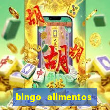 bingo alimentos para imprimir